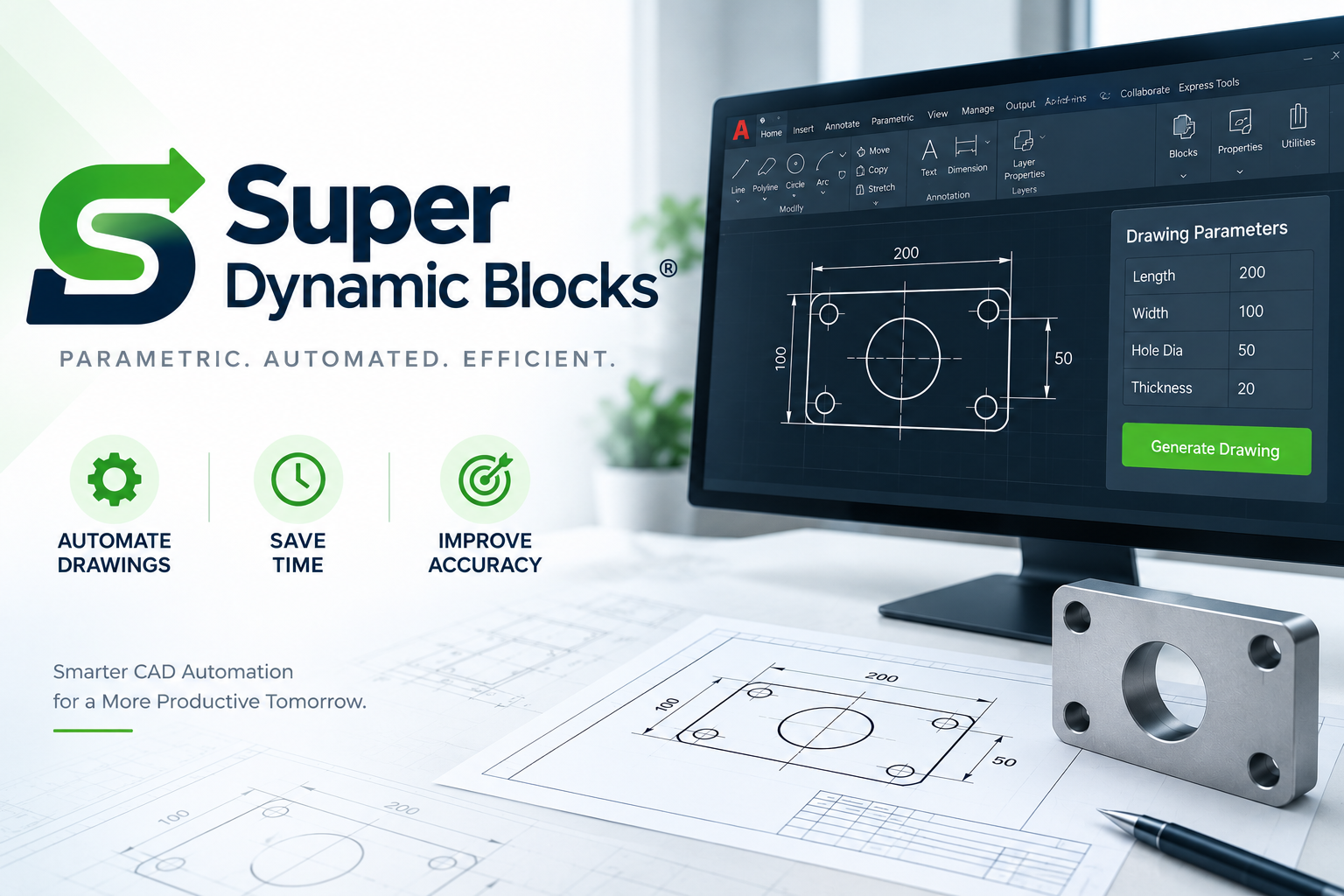 Super Dynamic Blocks CAD Demo